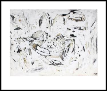 Original Abstract Expressionism Abstract Drawings by Pal Csaba