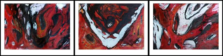 Original Abstract Expressionism Abstract Paintings by Pal Csaba