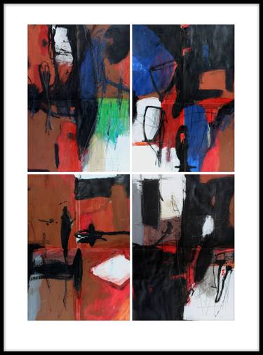 Original Abstract Paintings by Pal Csaba