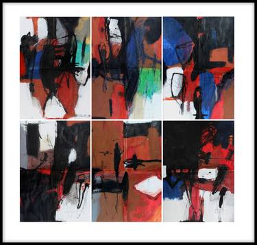 Print of Abstract Expressionism Abstract Paintings by Pal Csaba