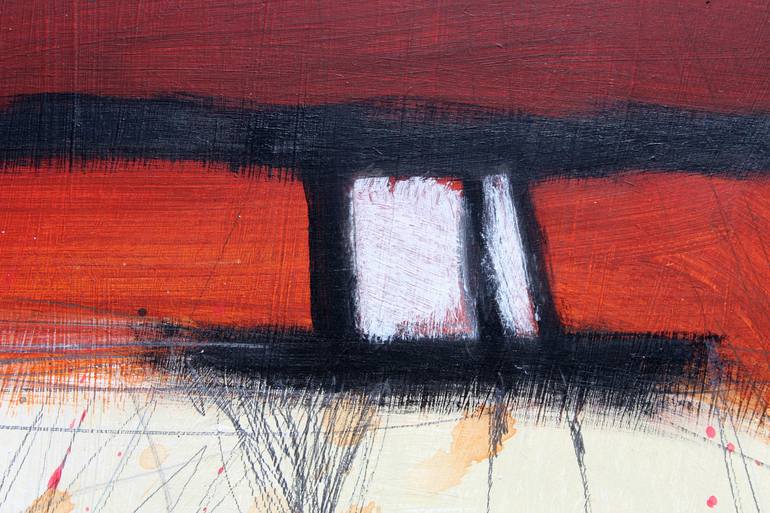 Original Abstract Expressionism Abstract Painting by Pal Csaba