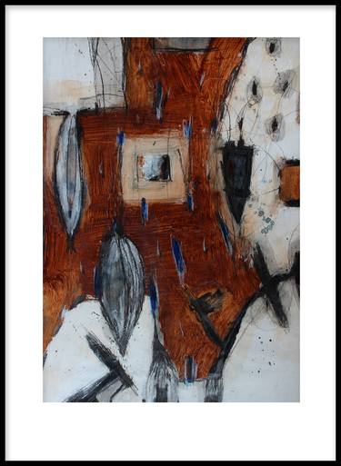 Original Abstract Expressionism Abstract Drawings by Pal Csaba