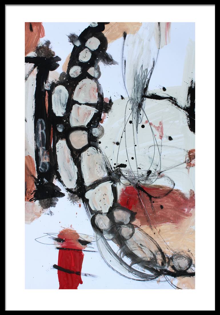 Original Abstract Expressionism Abstract Drawing by Pal Csaba