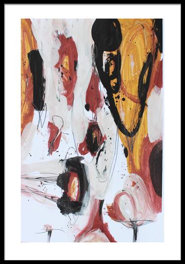 Original Abstract Expressionism Abstract Drawings by Pal Csaba