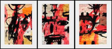 Original Abstract Expressionism Abstract Paintings by Pal Csaba
