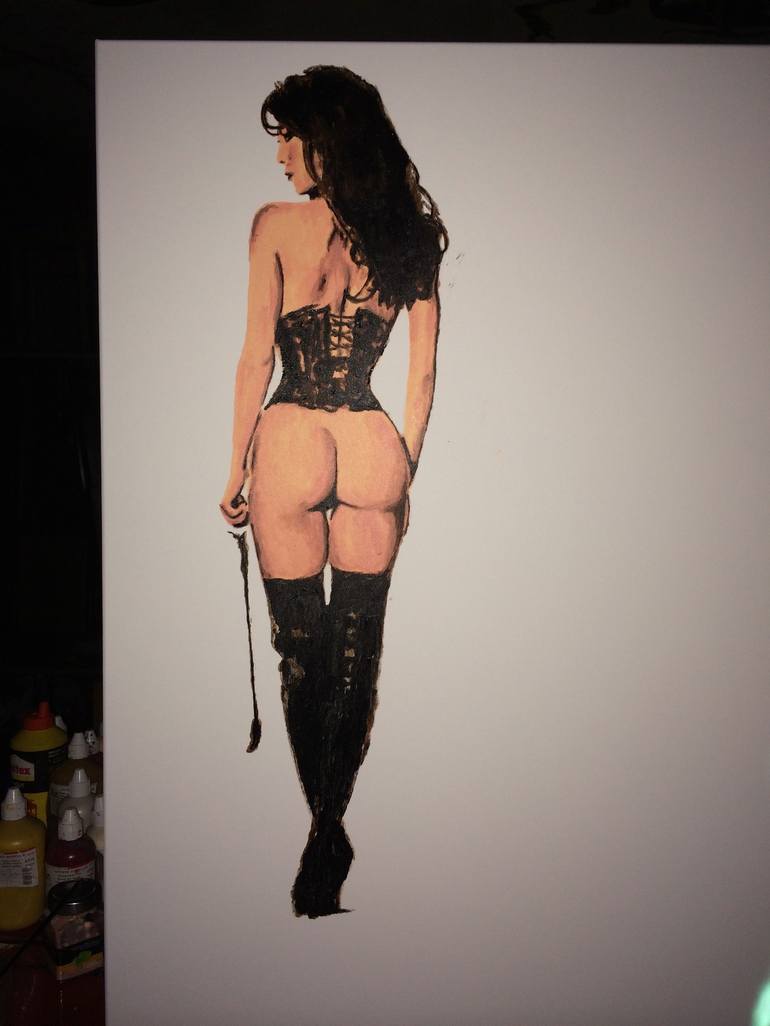 Original Realism Erotic Painting by Jack Tribeman