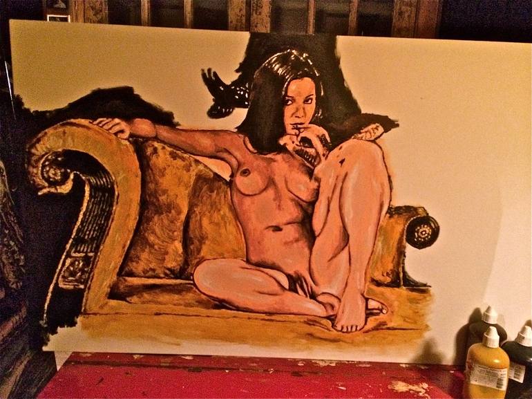 Original Realism Erotic Painting by Jack Tribeman