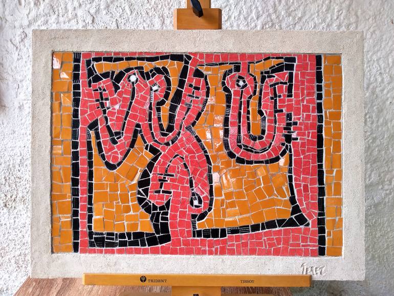 Original Modernism Abstract Painting by Raúl Pérez Fernández