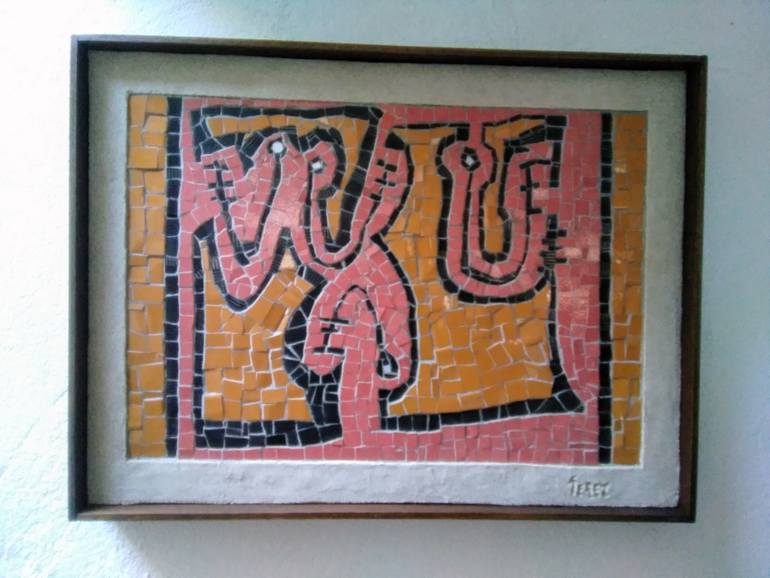 Original Modernism Abstract Painting by Raúl Pérez Fernández