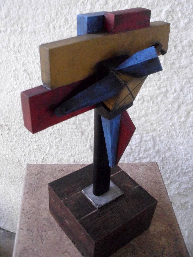 Original Abstract Religion Sculpture by Raúl Pérez Fernández