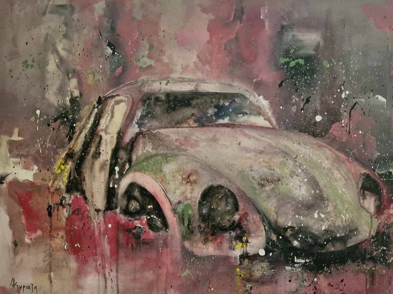 Original Contemporary Car Painting by Afroditi Kyriazi