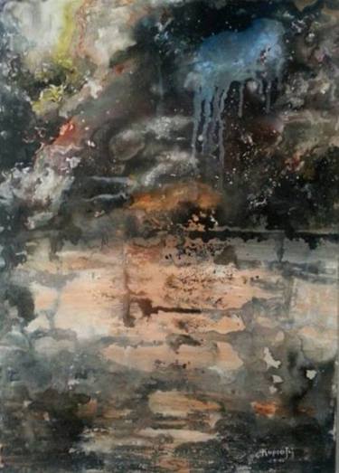 Original Abstract Expressionism Landscape Paintings by Aphrodite Kyriazi
