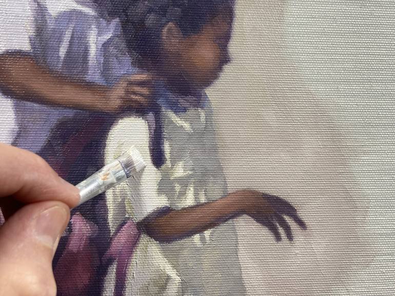 Original Contemporary Children Painting by Andrzej TuźNik