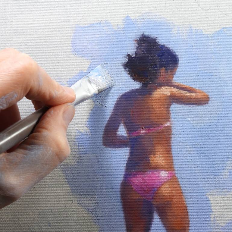 Original Contemporary People Painting by Andrzej TuźNik