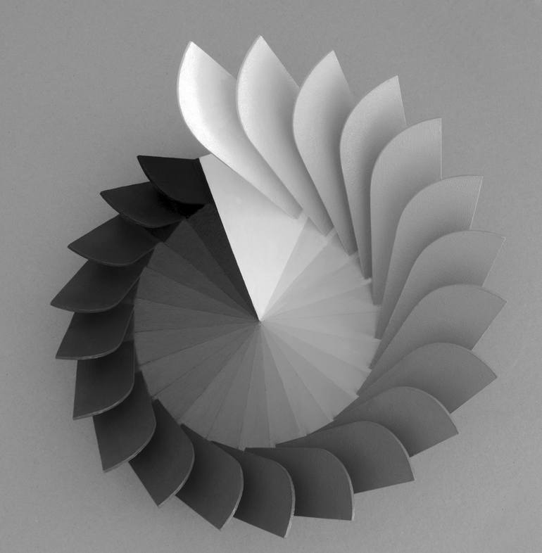Print of Geometric Sculpture by Uri Cohen