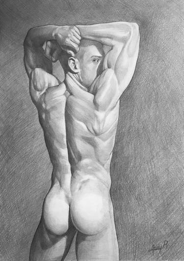 Original Photorealism Erotic Drawings by Andrii Roshkaniuk 