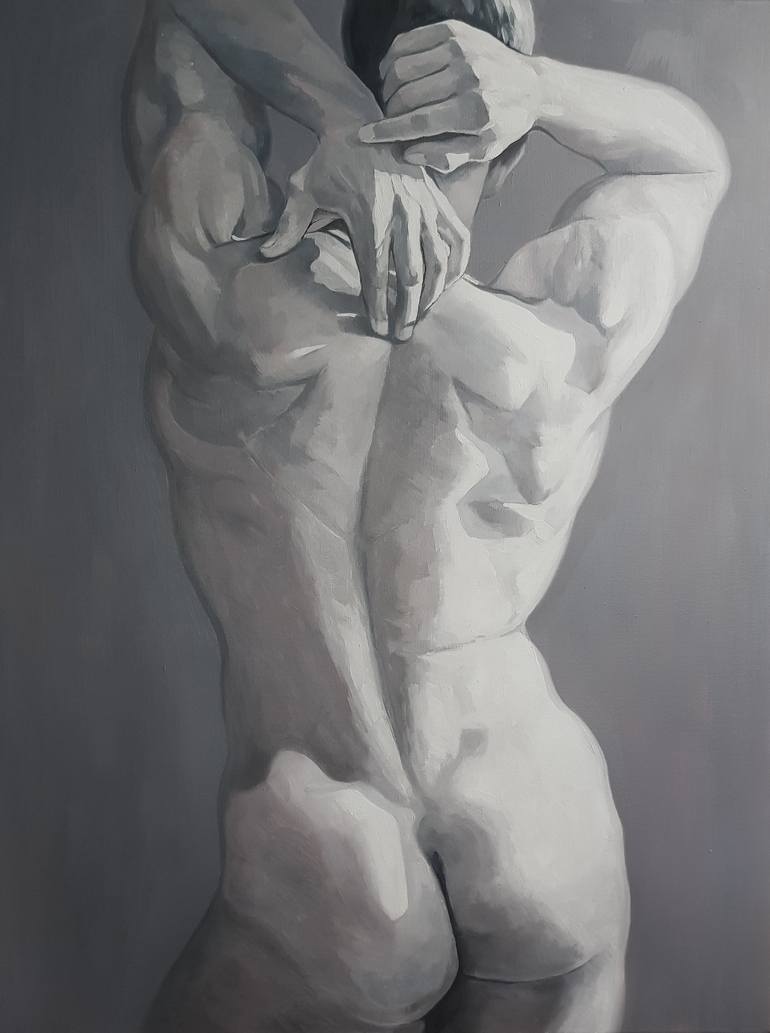 50 shades of gray Painting by Andrii Roshkaniuk | Saatchi Art