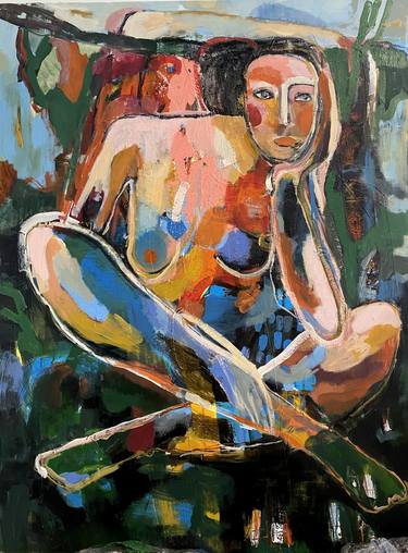 Print of Women Paintings by Magdalena Krzak