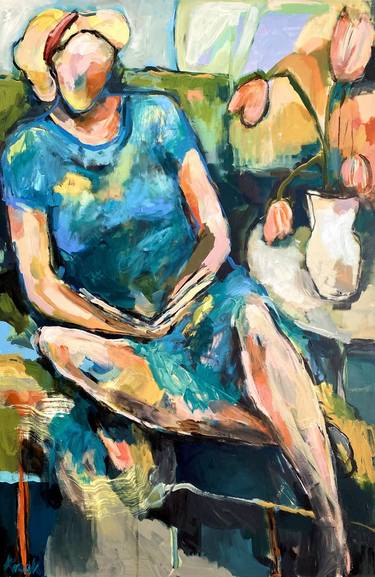 Original Abstract Women Paintings by Magdalena Krzak