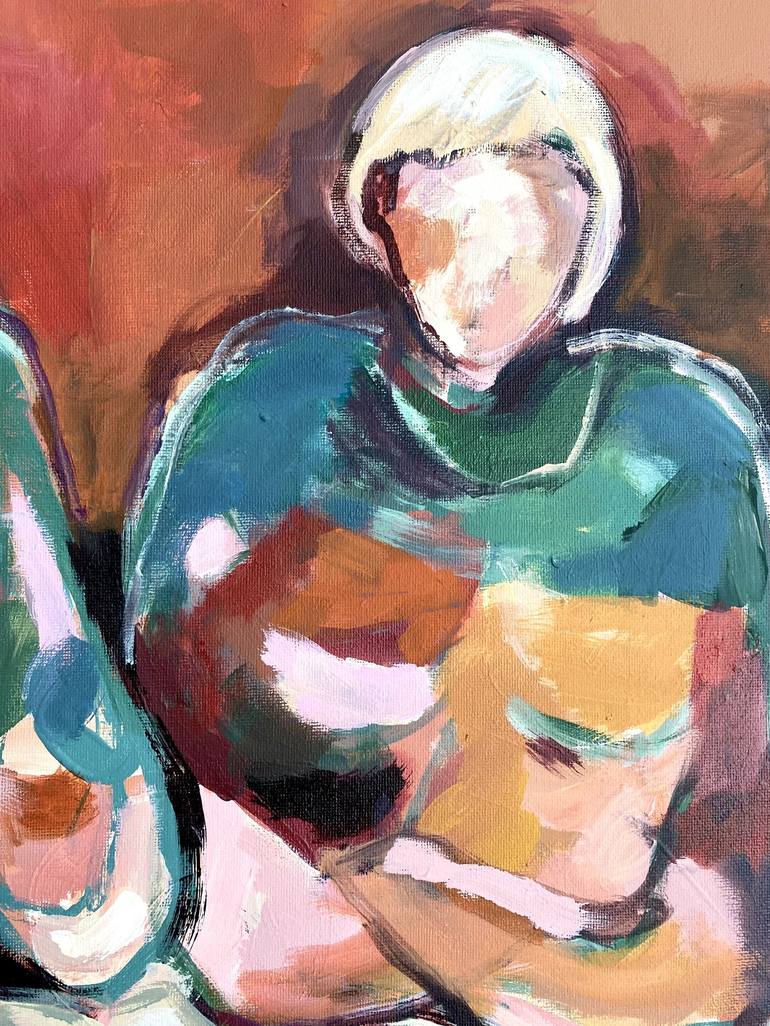 Original Abstract Women Painting by Magdalena Krzak