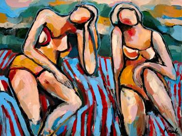 Original Abstract Women Paintings by Magdalena Krzak