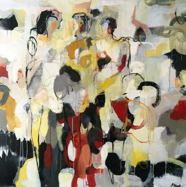 Original Figurative Abstract Paintings by Magdalena Krzak