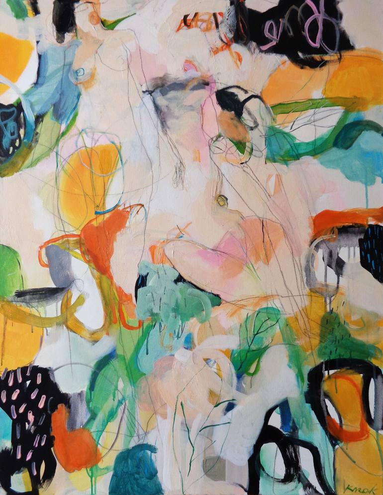 Tropicana Painting by Magdalena Krzak | Saatchi Art