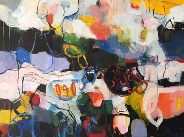 Original Abstract People Paintings by Magdalena Krzak