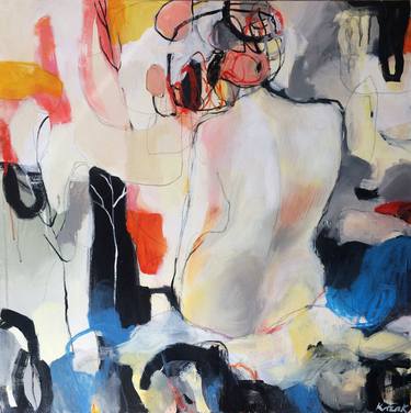 Print of Figurative Women Paintings by Magdalena Krzak