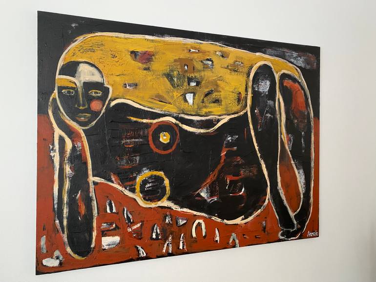 Original Abstract Women Painting by Magdalena Krzak