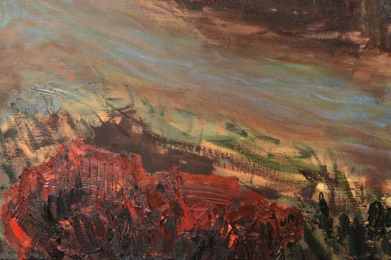 Original Abstract Expressionism Landscape Painting by Robert van de Graaf