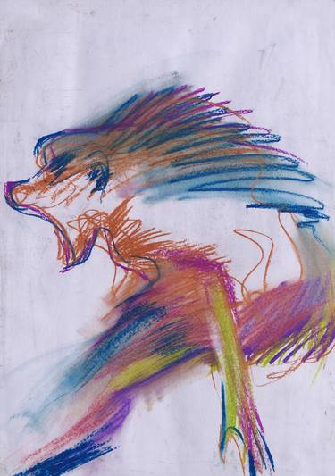 Original Expressionism Animal Drawings by Roland Weight