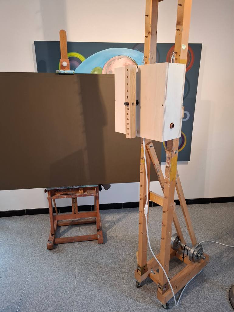Original Kinetic Abstract Painting by Giuseppe  Valente
