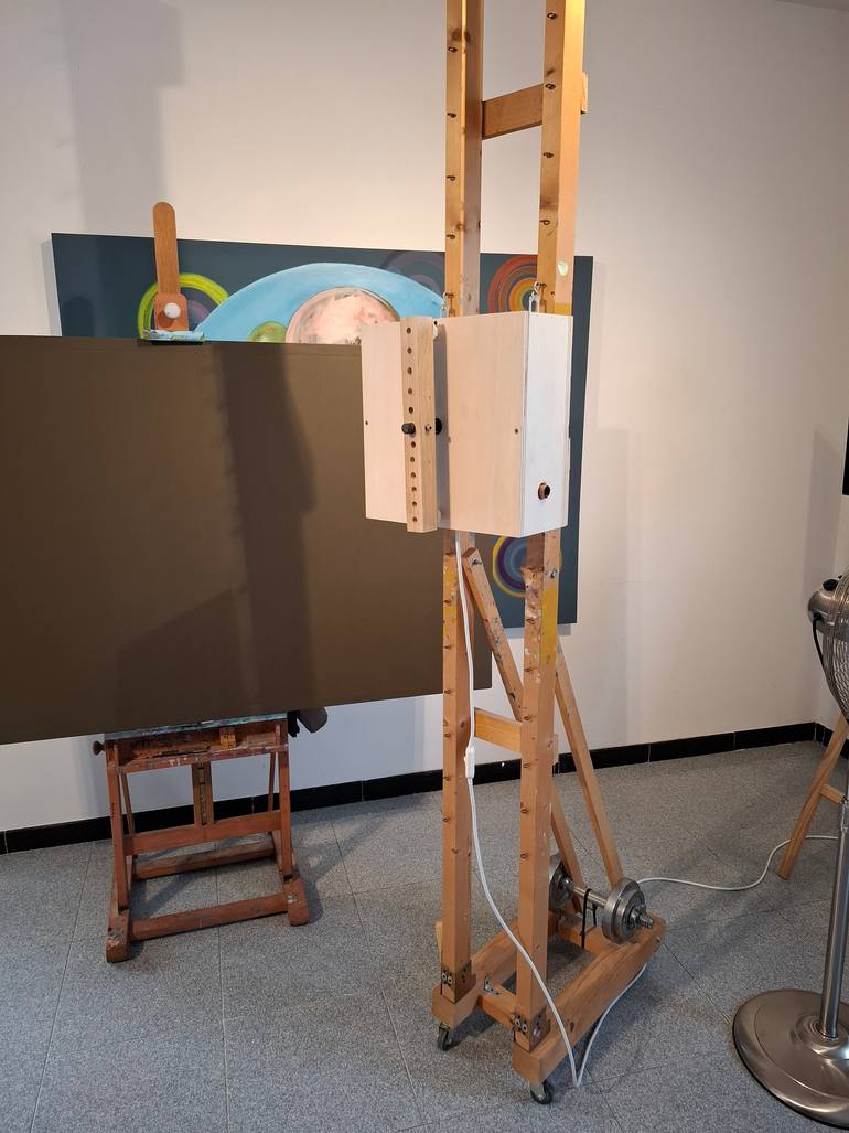 Original Kinetic Abstract Painting by Giuseppe  Valente