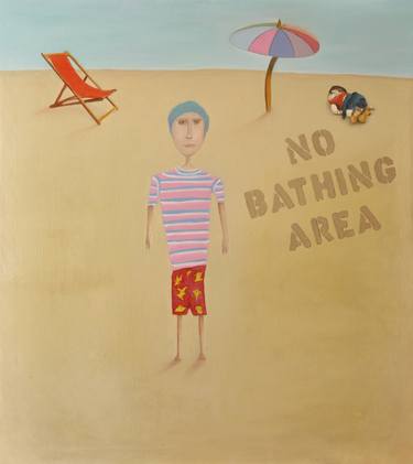 Print of Beach Paintings by Giuseppe Valente