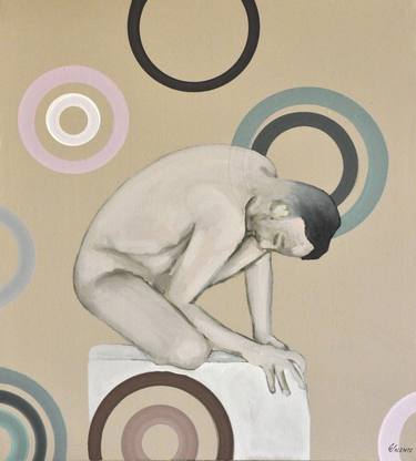 Original Conceptual Nude Paintings by Giuseppe Valente