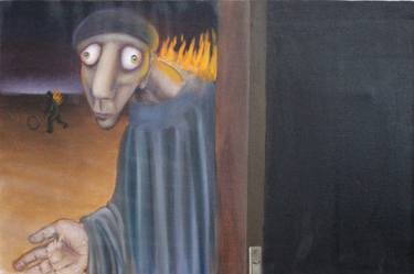 Original Surrealism Fantasy Painting by Mehmet Akif Gürer