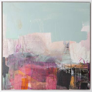 Original Abstract Cities Paintings by Michelle Wickland