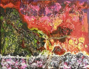 Print of Abstract Landscape Paintings by Subha Chaudhuri