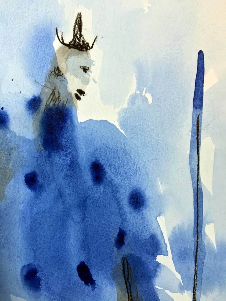 Original Figurative Fantasy Drawing by Wendell Mcshine
