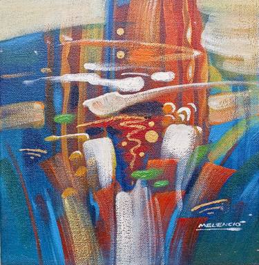 Original Abstract Landscape Paintings by Melencio Sapnu