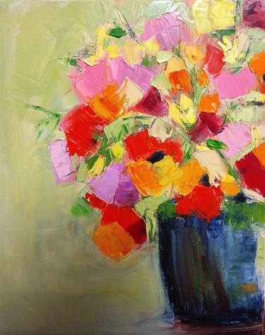 Print of Abstract Floral Paintings by Anastasia Salo