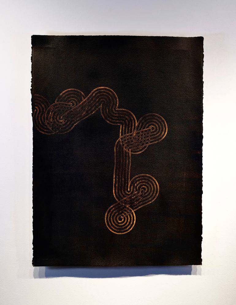 Original Abstract Expressionism Abstract Painting by Luca Brandi