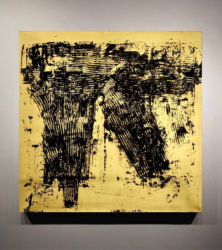 Original Abstract Expressionism Abstract Painting by Luca Brandi