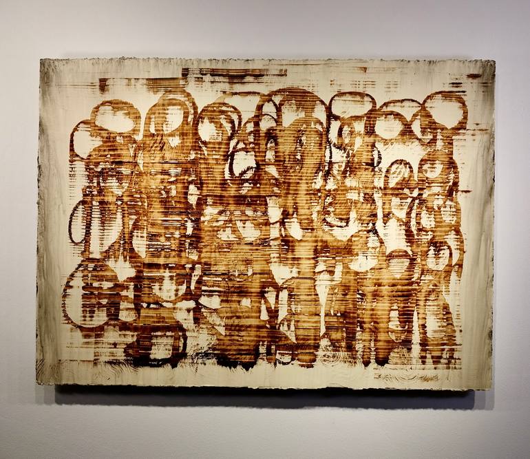 Original Abstract Expressionism Abstract Painting by Luca Brandi