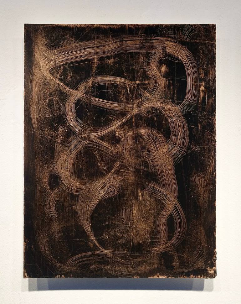 Original Abstract Expressionism Abstract Painting by Luca Brandi