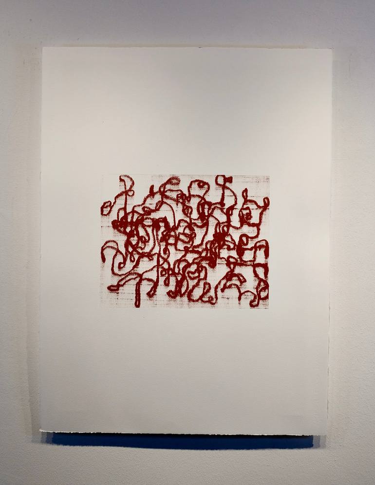 Original Abstract Expressionism Abstract Painting by Luca Brandi