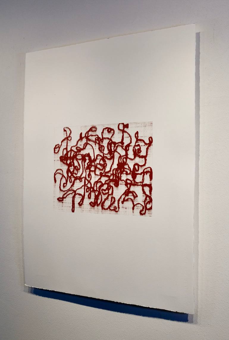 Original Abstract Expressionism Abstract Painting by Luca Brandi