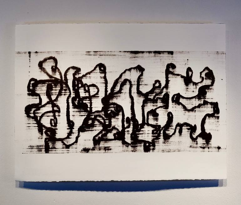 Original Abstract Expressionism Abstract Painting by Luca Brandi