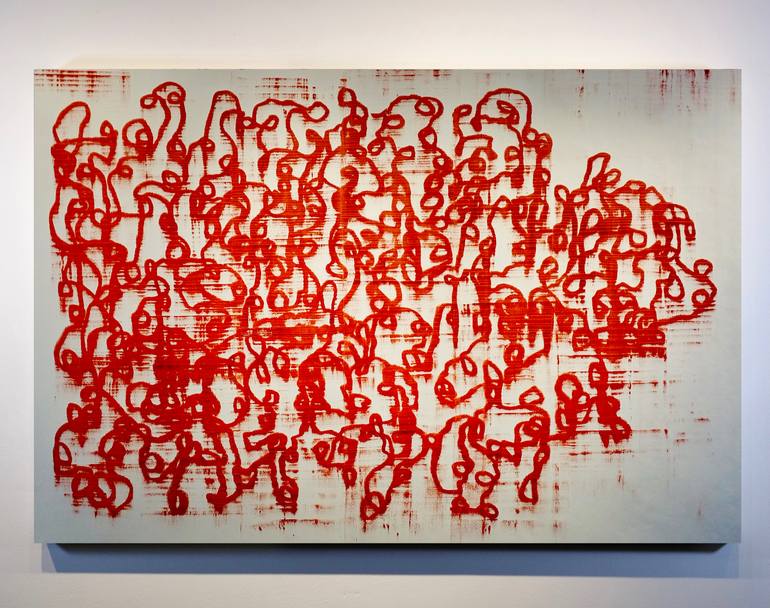 Original Abstract Expressionism Abstract Painting by Luca Brandi